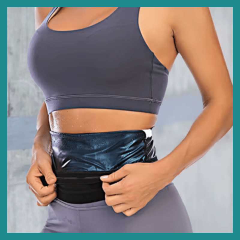Ceinture de Sauna Amincissante en Polyester Unisexes – Flexible, confortable, pour une silhouette sculptée et affinée