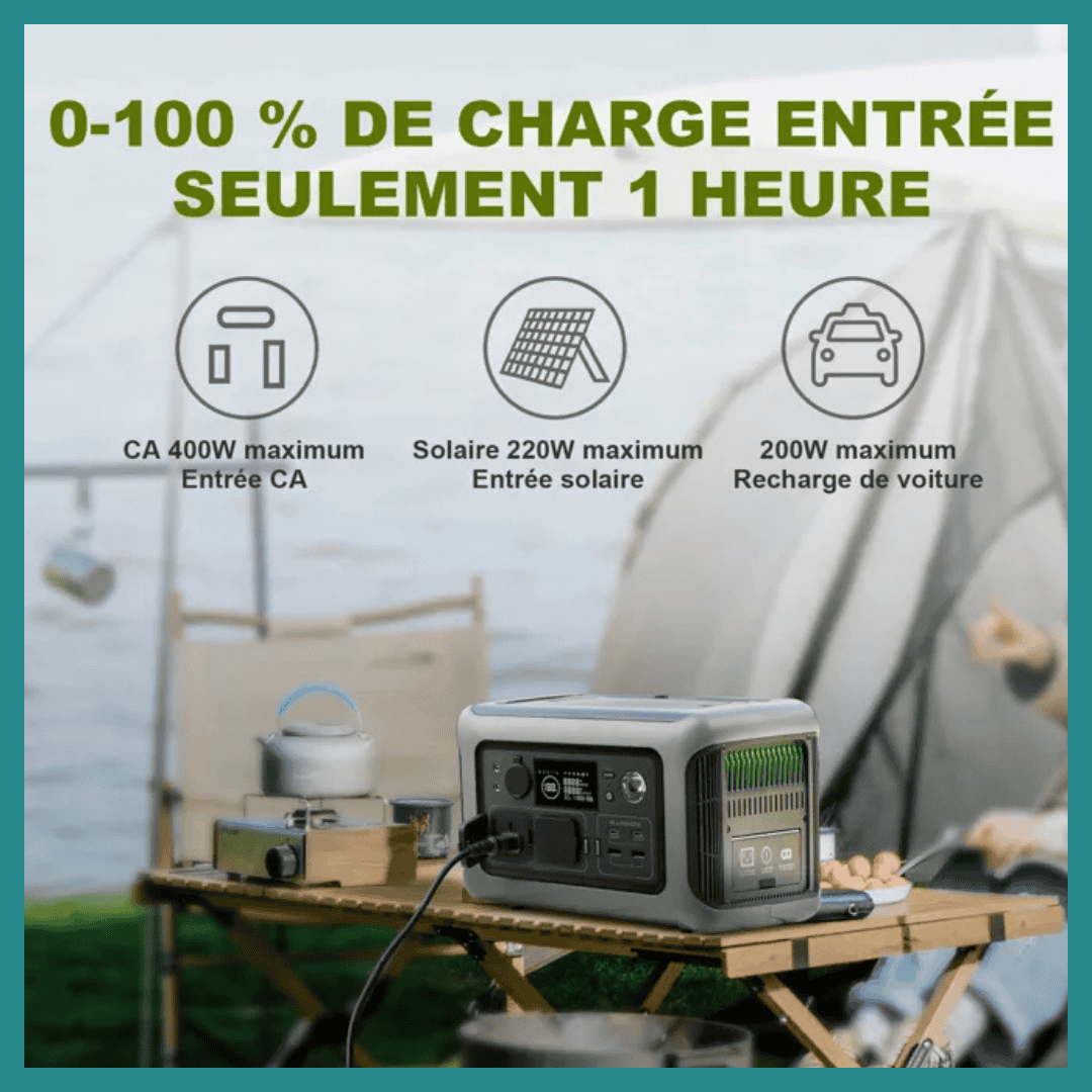 Générateur solaire portable ALLPOWERS R600 – Votre énergie autonome partout, à tout moment