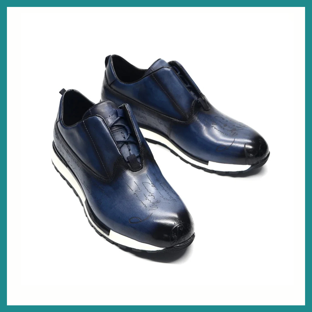 Chaussures Décontractées de Luxe pour Hommes – Style Espadrilles en Cuir Véritable