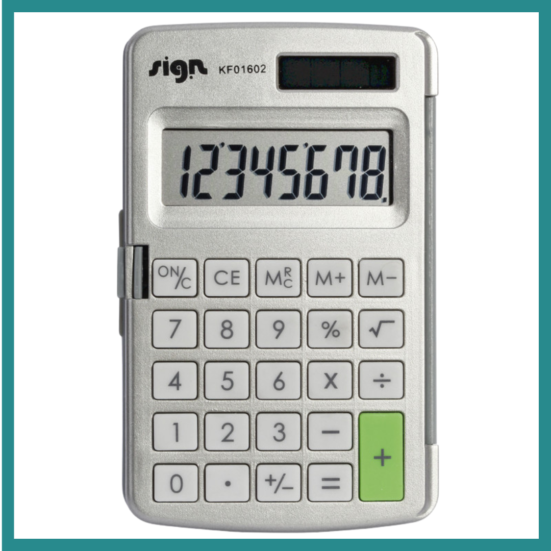 Calculatrice de Poche avec Étui Rigide – Un Outil Fiable et Pratique à Portée De Main Pour Vos Besoins en calcul.