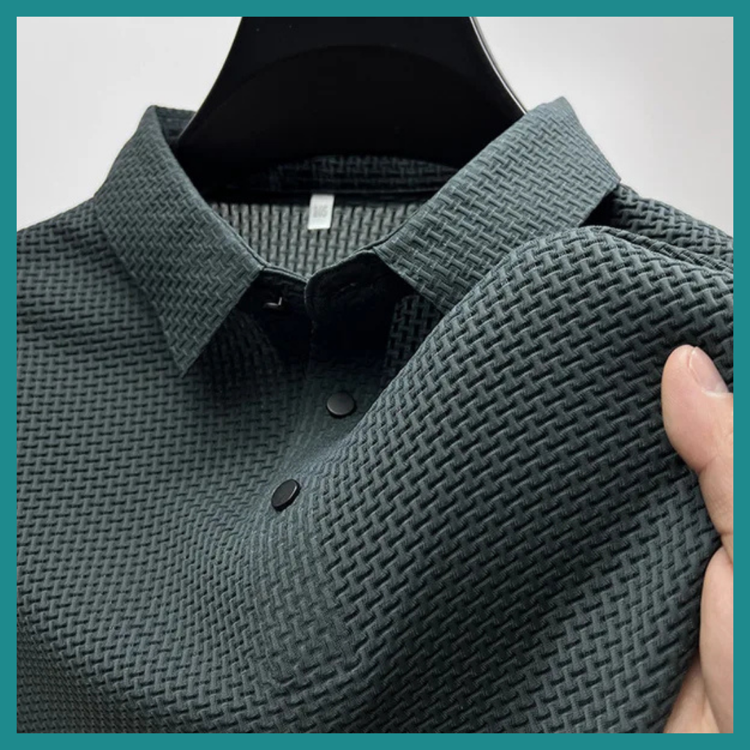 Chemise décontracté à manches courtes pour hommes et respirant, idéal pour un style d’affaires décontracté