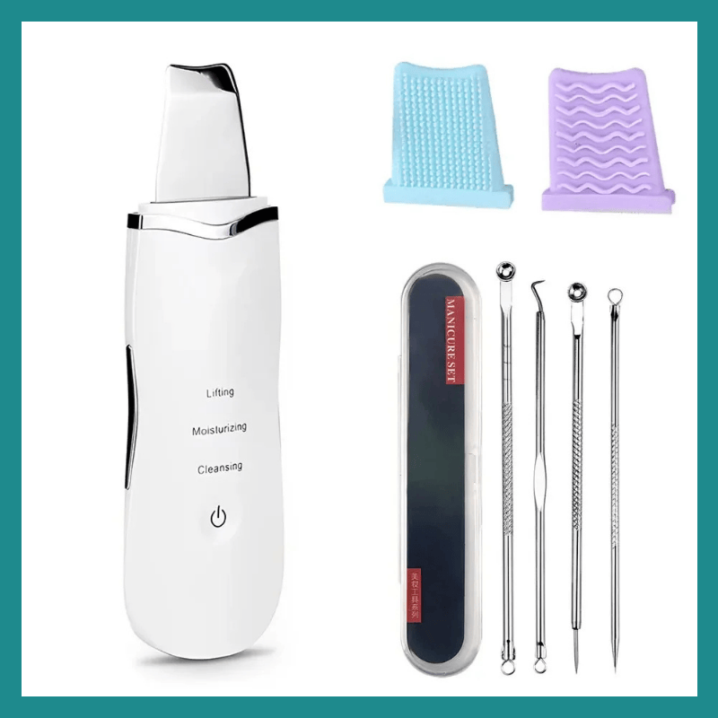 Grattoir à Ultrasons Visage - Le nettoyage profond pour une peau purifiée et éclatante