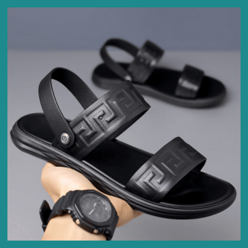 WAERTA-Sandale ya plage ya cuir ya mibali été occasionnel chaussures confortables glissantes