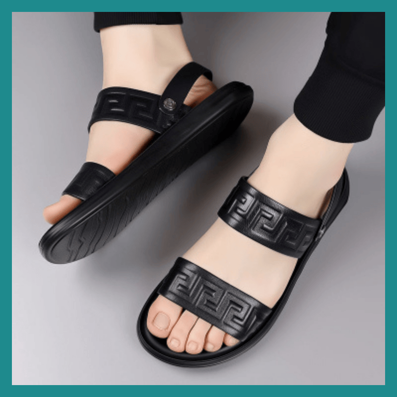 WAERTA-Sandale ya plage ya cuir ya mibali été occasionnel chaussures confortables glissantes
