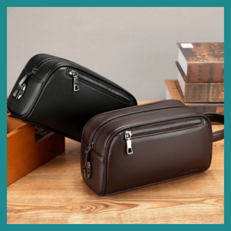 Sac à Main en Cuir de Vachette pour Homme – L’alliance du style robuste et de la sécurité antivol