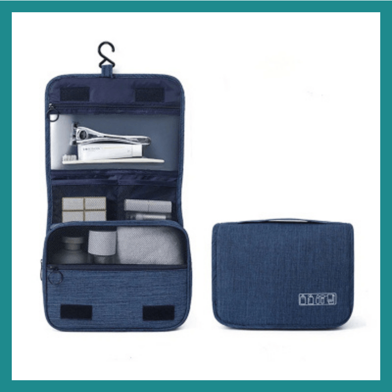 Trousse de Toilette Portable avec Crochet – L’organisation étanche et pratique pour vos essentiels de voyage