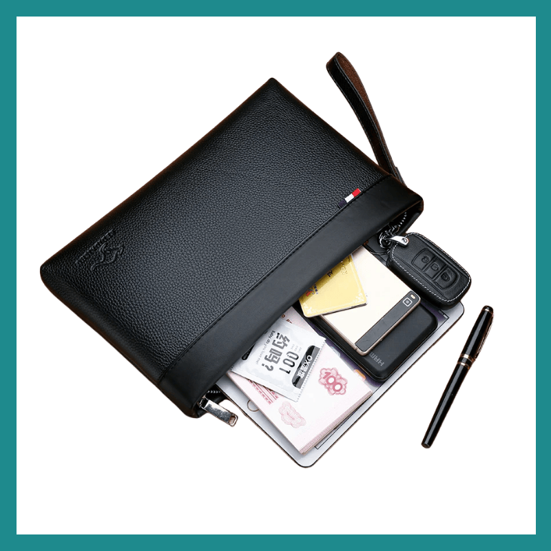 Pochette en Cuir de Grande Capacité pour Homme – Le luxe pratique pour votre téléphone et vos essentiels