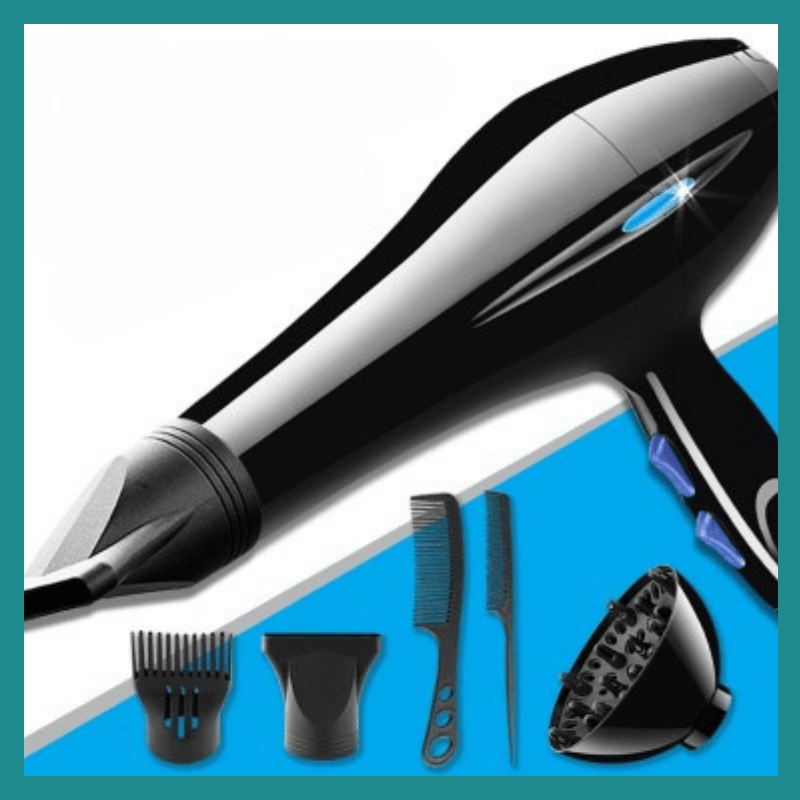 Seche-cheveux ionique professionnel, Chauffage rapide, Chaud et froid, Ajustement, Souffle ya mopepe, Collection ya mopepe, Injuste, 2200W