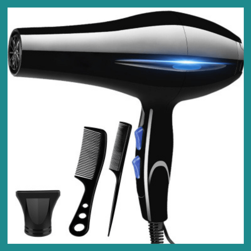 Seche-cheveux ionique professionnel, Chauffage rapide, Chaud et froid, Ajustement, Souffle ya mopepe, Collection ya mopepe, Injuste, 2200W