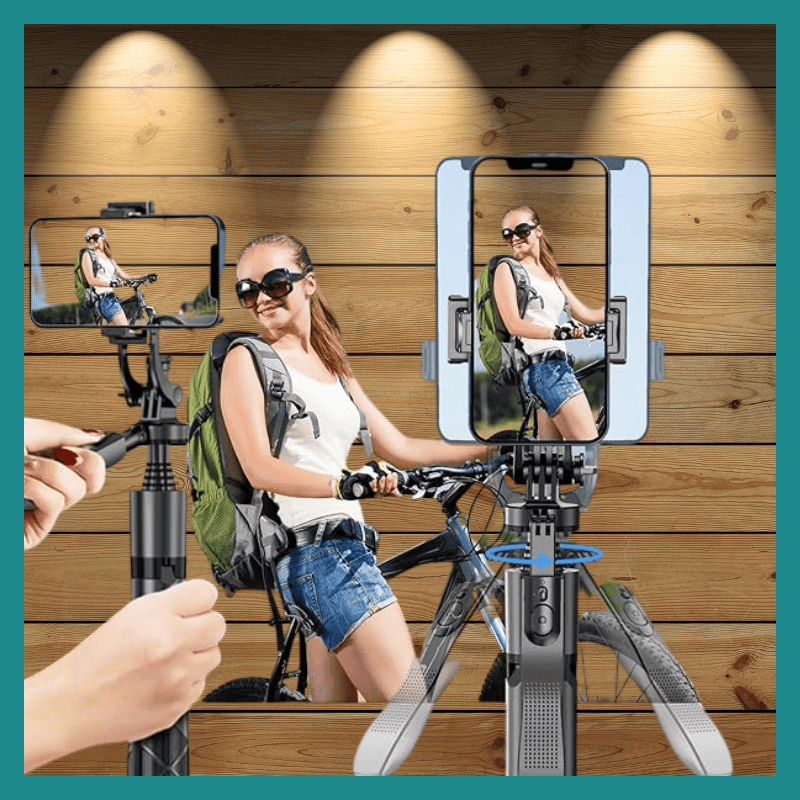 Ai Face Tracking Gimbal Stabilisateur, Tripode mpo na Smartphone, Caméra GoPro, Porte-téléphone à distance Bluetooth, Selfie Stick, Soporte ya sortie rapide, 163cm