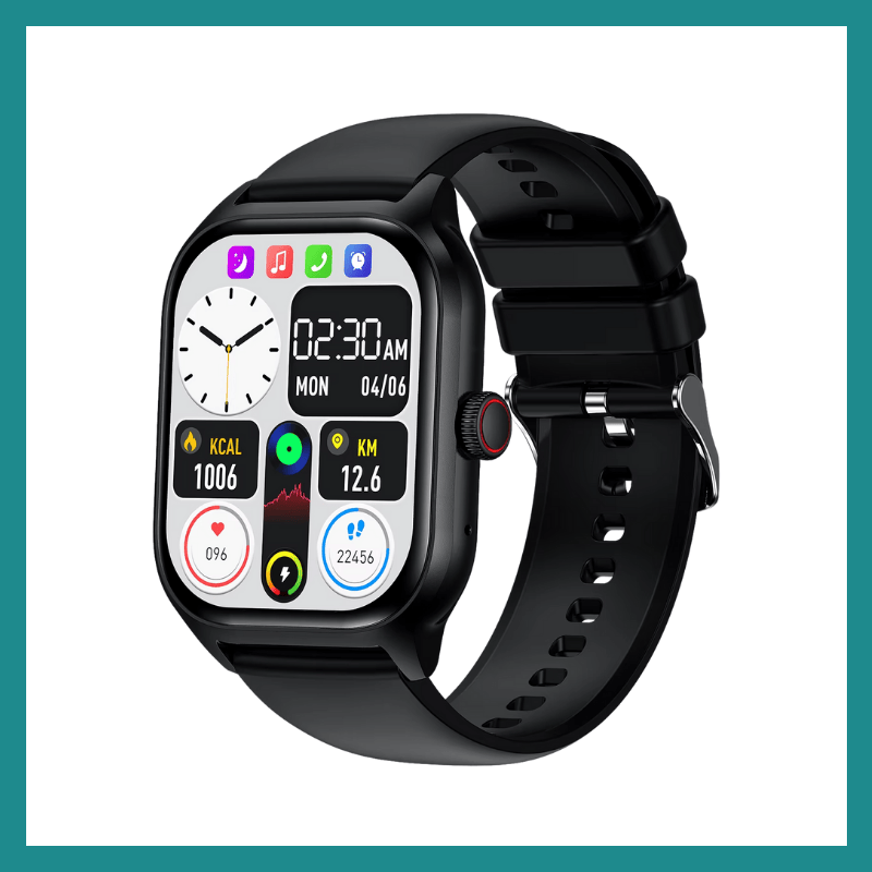 LT10 Smart Watch na 2.01 "Ecran HD, Bluetooth 5.0, Compatible na Android & iOS, IP67 Imperméable – Suivi ya Fitness & Kobenga.