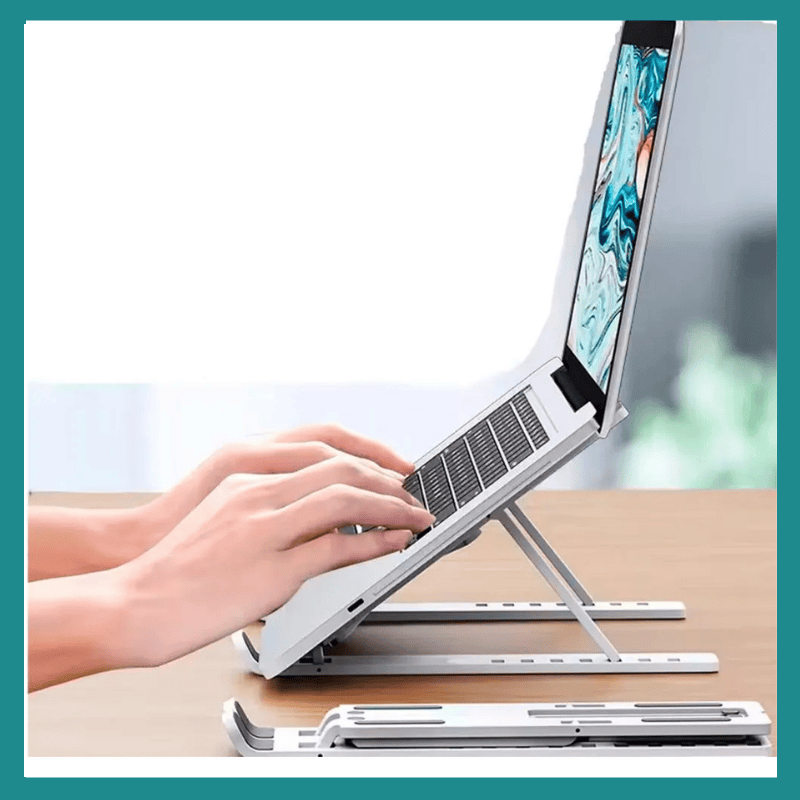 Stand ya ordinateur portable réglable universel, Base ya refroidissement pliable non-Ald, porte-porteur mpo na ordinateur portable, Macbook, Tablette, téléphone