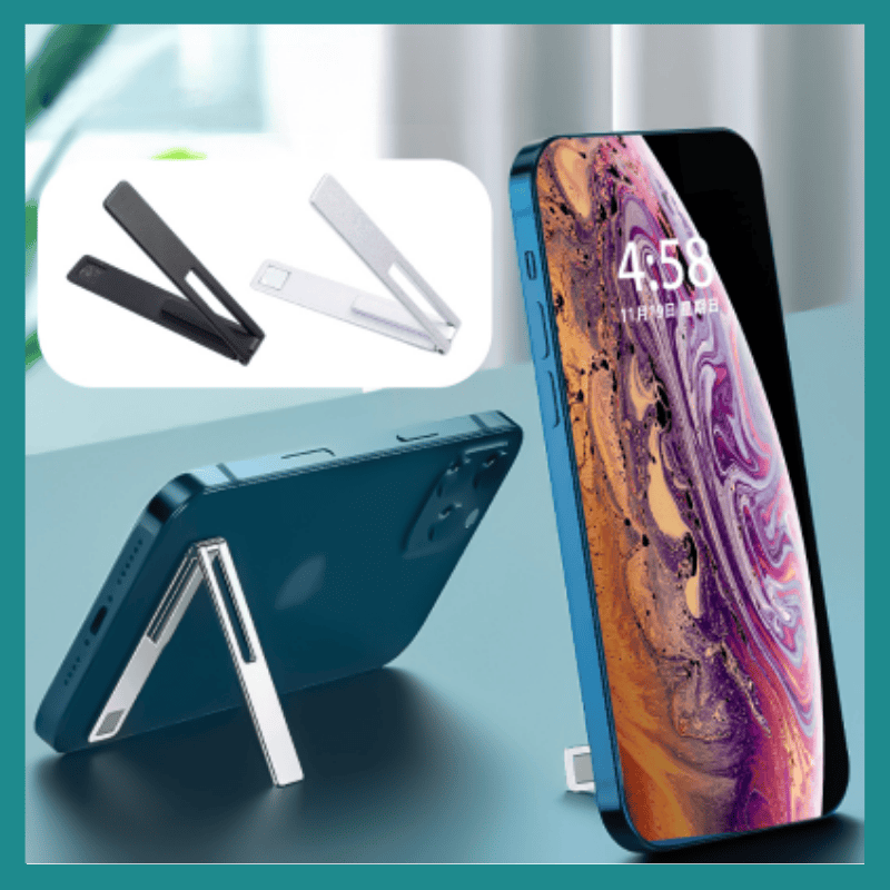 Pliable Porte-phone Cellulaire Ultra Mince Magnétique Métal Alliage Stand Bureau Porte-phone Cellulaire Universel Kickstand Telephone Stand