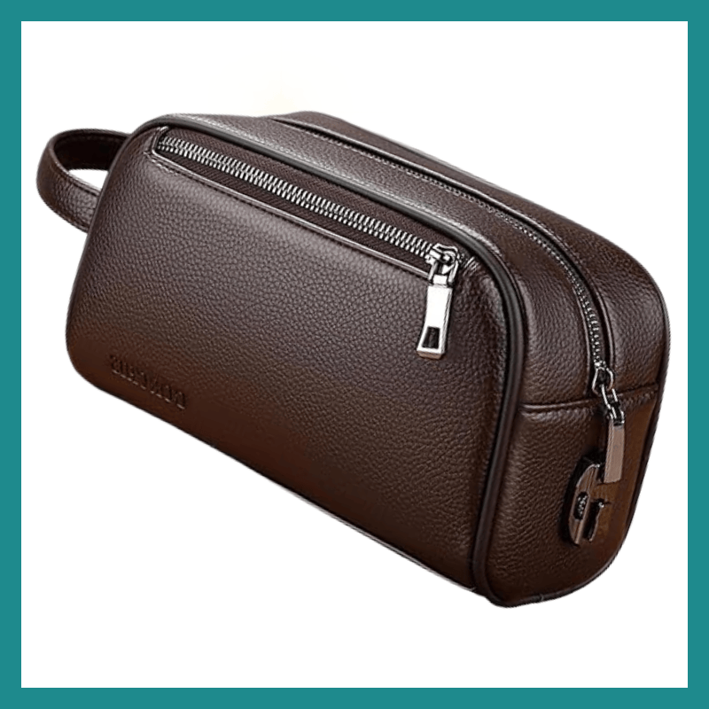 Sac à Main en Cuir de Vachette pour Homme – L’alliance du style robuste et de la sécurité antivol