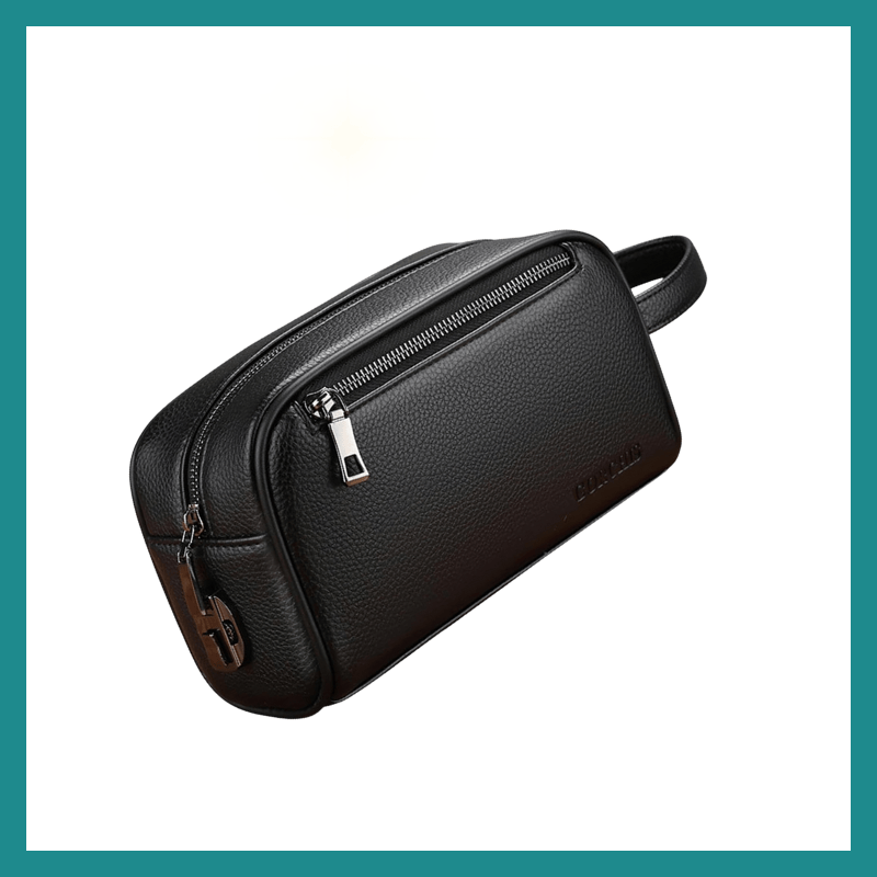 Sac à Main en Cuir de Vachette pour Homme – L’alliance du style robuste et de la sécurité antivol