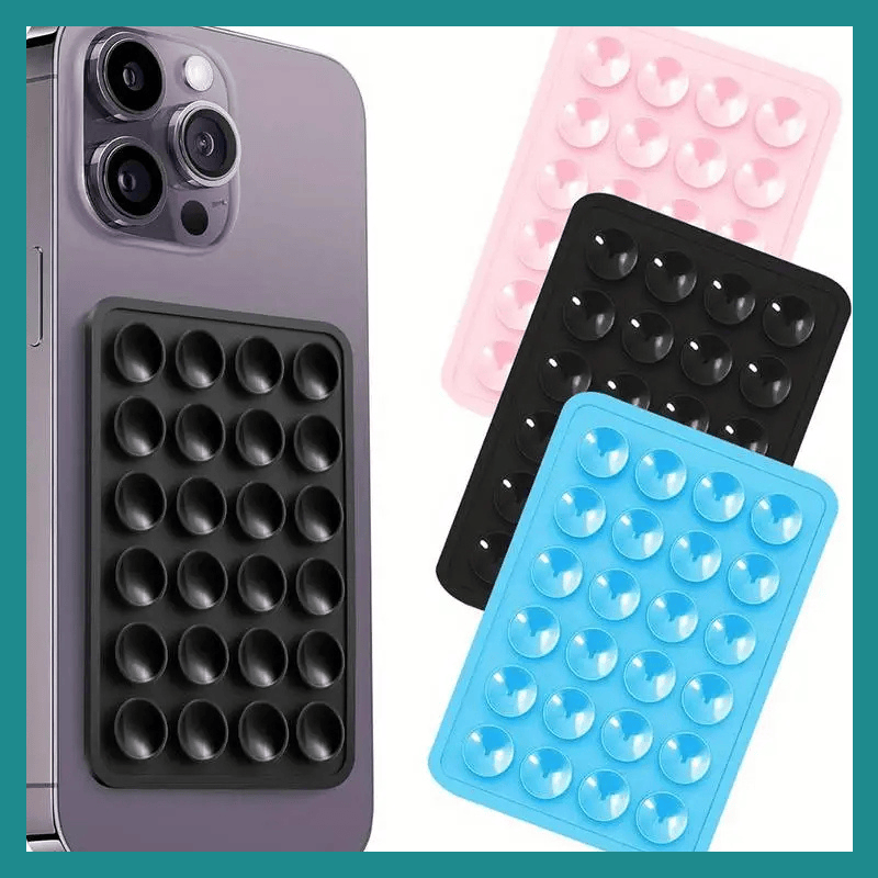 Tasse à aspirateur ya silicone Porte-telefone Montage na mur Carré Non-glissage Autocollant ya sima ya côté unique Polymères Multifonctionnels