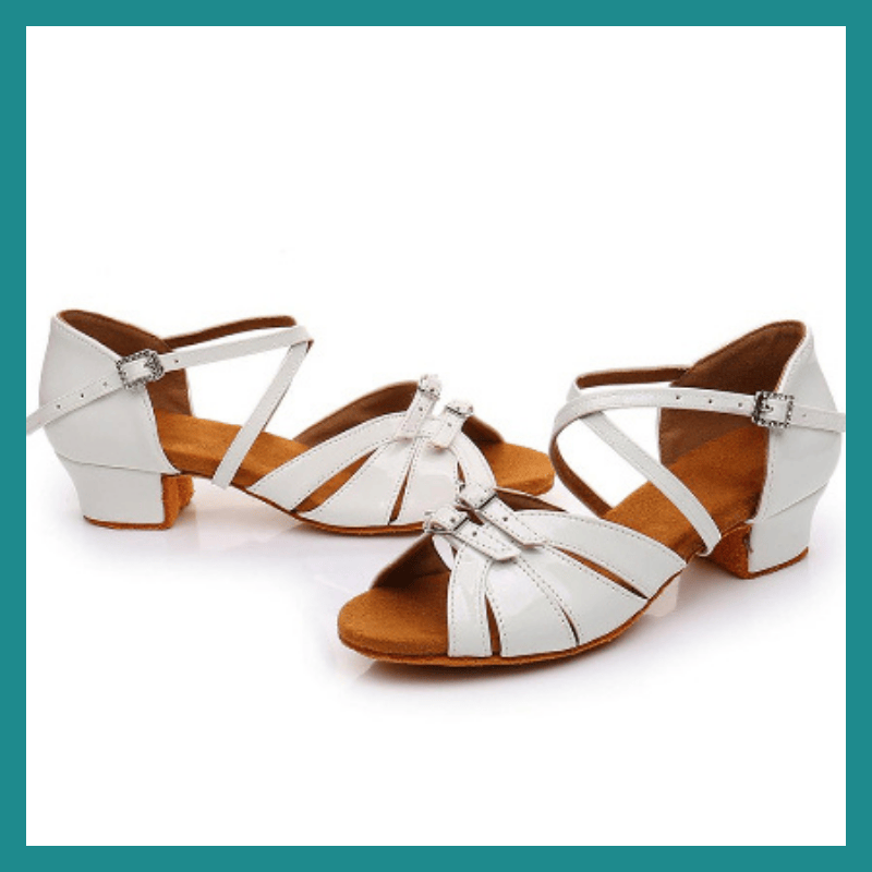 Chaussures de Danse de Femmes Femmes, Chaussures de Danse Latines de Dames, Chaussures de Performance Tango Moderne, Sandales de Salsa à talon 3.5CM