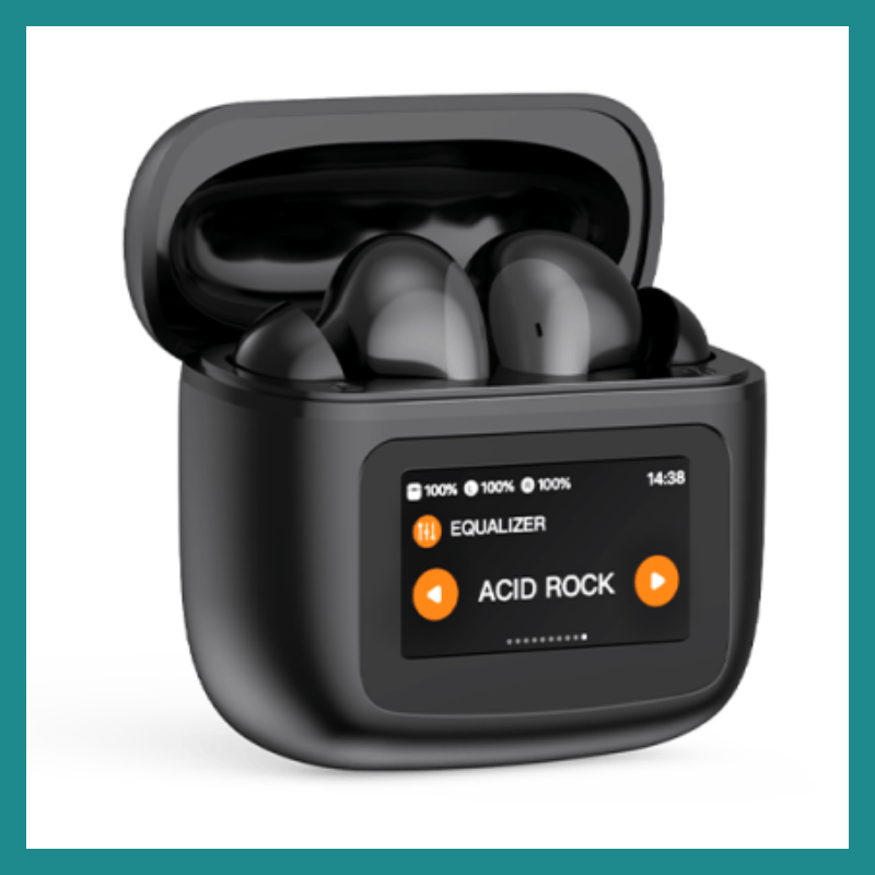 Beatfade-TWS S20 PRO Écran tactile ANC Ba écouteurs sans fil, écouteurs Bluetooth 5.3 oyo ezo annuler makelele, Soutien ya vie ya pile ya molayi ya HiFi 