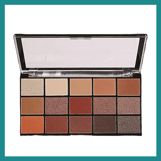 Révolution ya maquillage, Palette ya ombre à lèvres recharged, Mattes ya kokamwa, 15 ombres, 16,5g