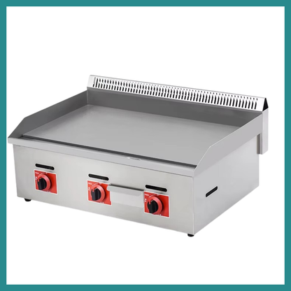 Grill à gaz commercial à dessus plat – Efficace pour une cuisson professionnelle