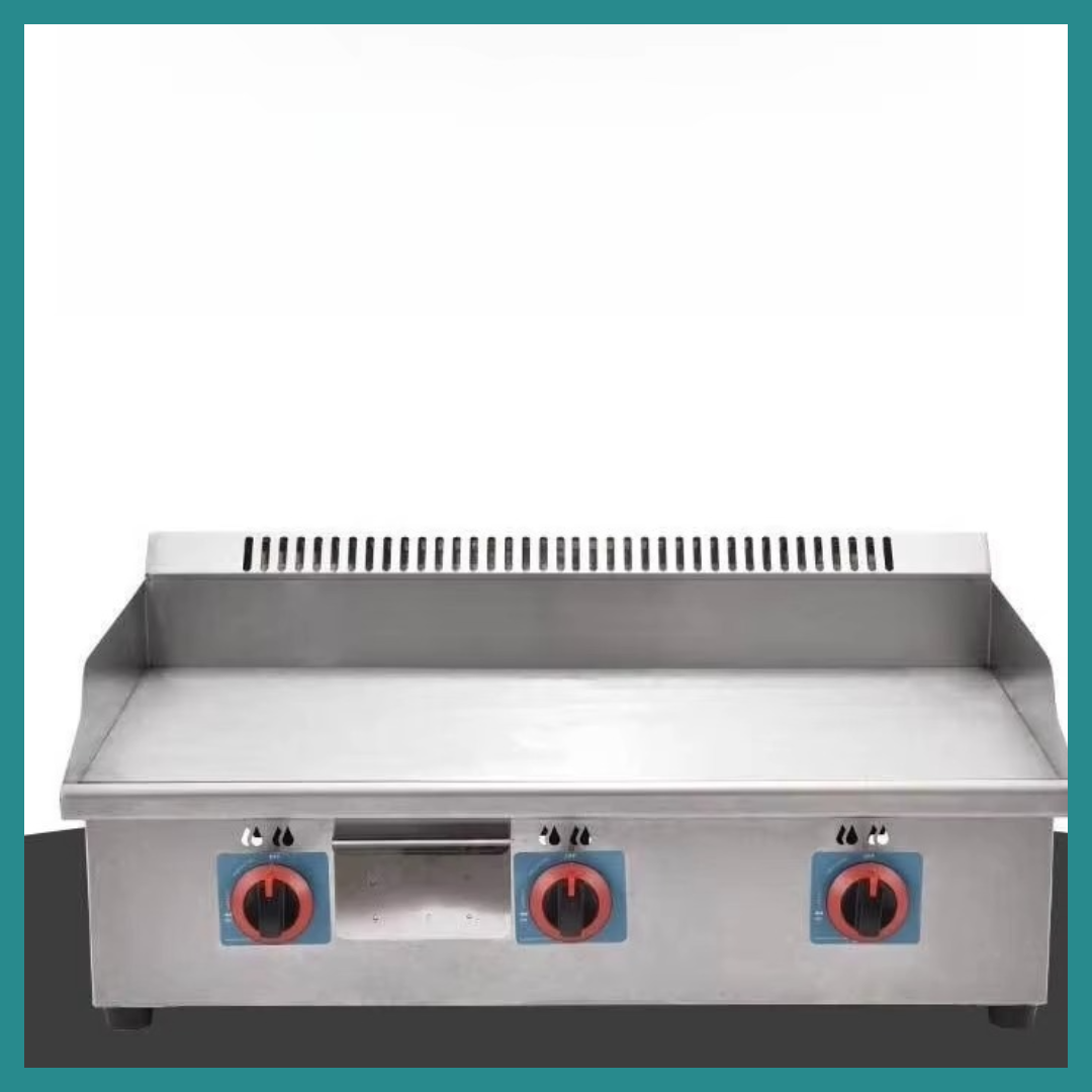Grill à gaz commercial à dessus plat – Efficace pour une cuisson professionnelle