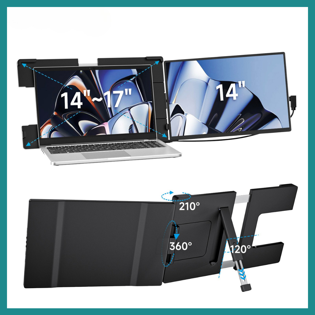 Moniteur Portable 14.1" – Extension d’Écran FHD pour Productivité & Divertissement