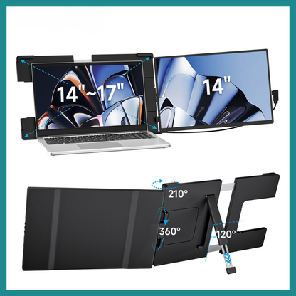 Moniteur Portable 14.1" – Extension d’Écran FHD pour Productivité & Divertissement