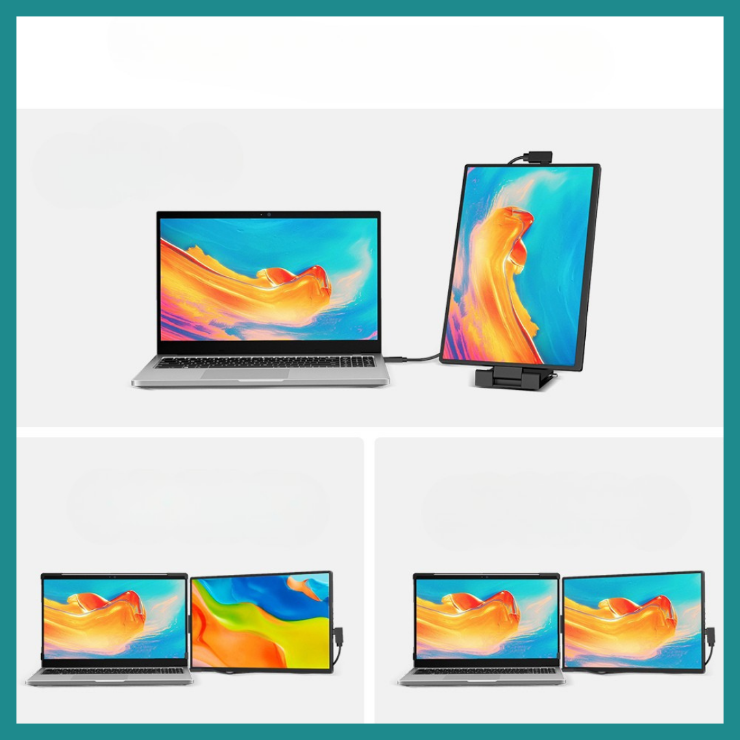 Moniteur Portable 14.1" – Extension d’Écran FHD pour Productivité & Divertissement
