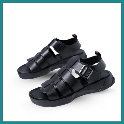 Sandales Romaines en Cuir Véritable pour Hommes – Style & Confort Estival