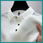Chemise décontracté à manches courtes pour hommes et respirant, idéal pour un style d’affaires décontracté