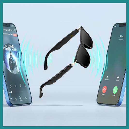Lunettes Intelligentes avec Traducteur AI et Écouteurs Bluetooth Intégrés - La fusion ultime entre style, technologie et liberté en mouvement