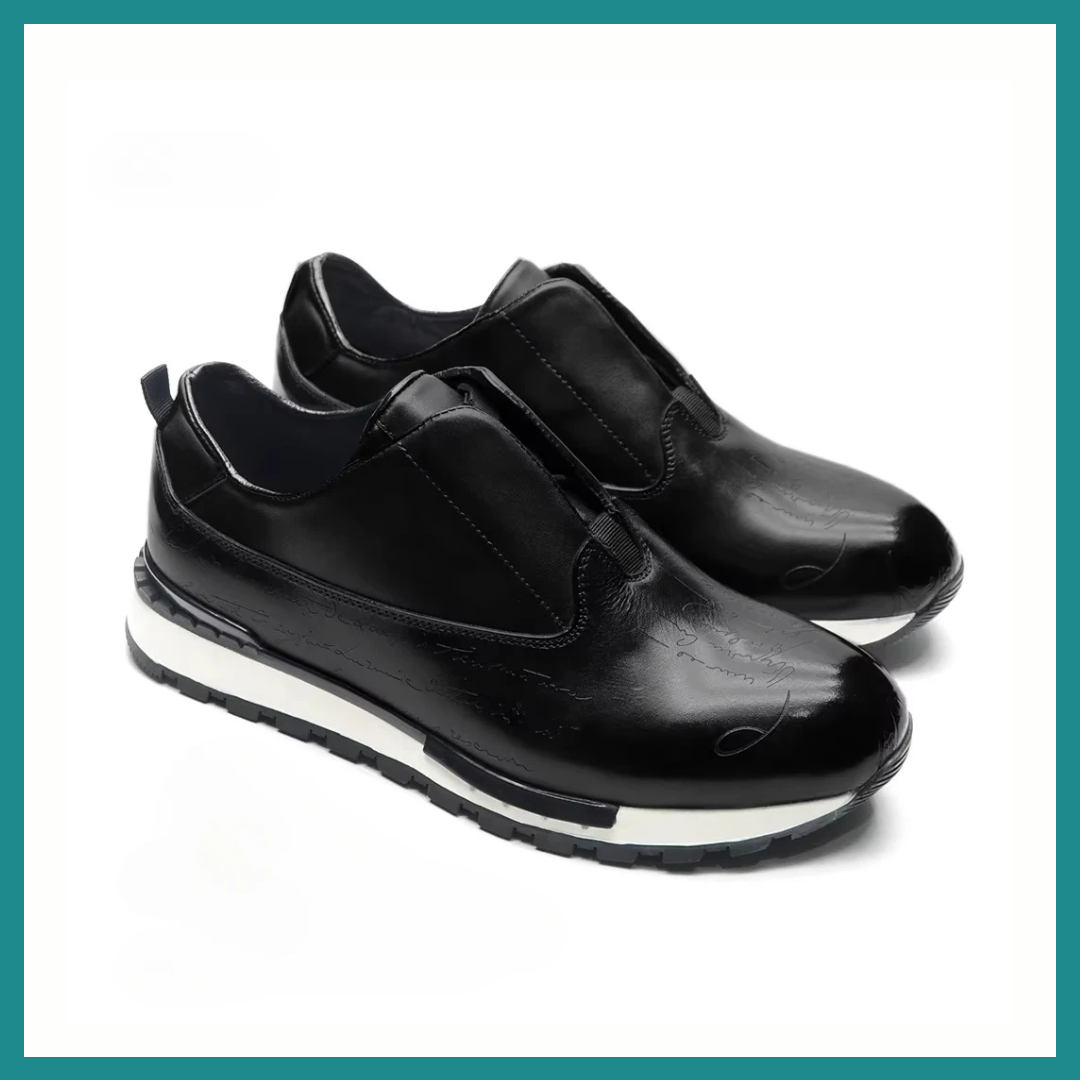 Chaussures Décontractées de Luxe pour Hommes – Style Espadrilles en Cuir Véritable