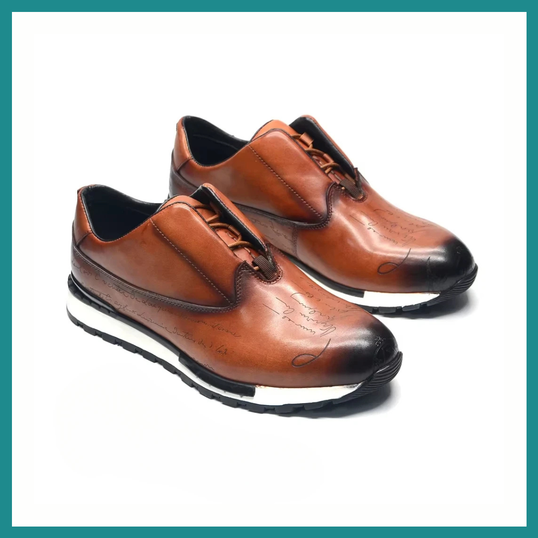 Chaussures Décontractées de Luxe pour Hommes – Style Espadrilles en Cuir Véritable