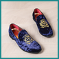 Chaussures de Luxe en Cuir Suédé pour Hommes – Élégance Brodée pour Mariages & Réceptions