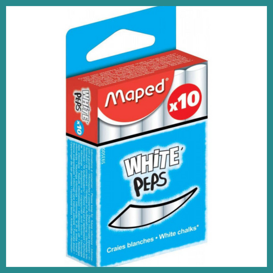 Boîte de 10 Craies Blanches –