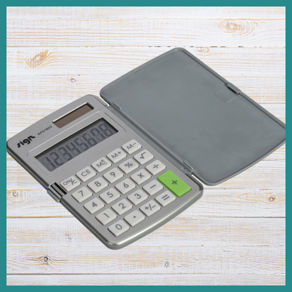Calculatrice de Poche avec Étui Rigide – Un Outil Fiable et Pratique à Portée De Main Pour Vos Besoins en calcul.