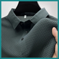 Chemise décontracté à manches courtes pour hommes et respirant, idéal pour un style d’affaires décontracté