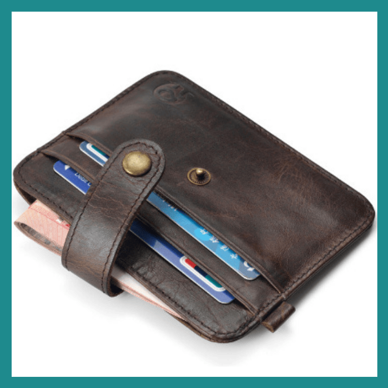 Portefeuille Mince en Cuir Véritable pour Homme – L’élégance compacte pour vos cartes, billets et essentiels du quotidien