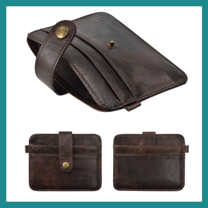 Portefeuille Mince en Cuir Véritable pour Homme – L’élégance compacte pour vos cartes, billets et essentiels du quotidien