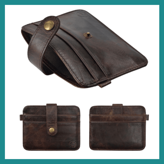Portefeuille Mince en Cuir Véritable pour Homme – L’élégance compacte pour vos cartes, billets et essentiels du quotidien
