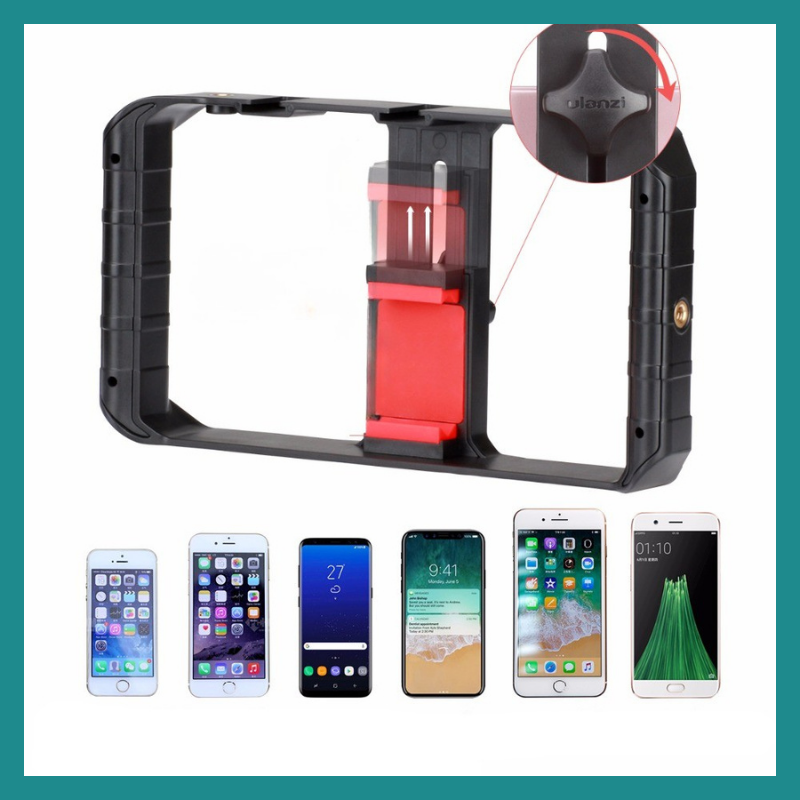 Plate‑Forme Vidéo pour Smartphone à Double Poignée – Pour des vidéos stables et pro