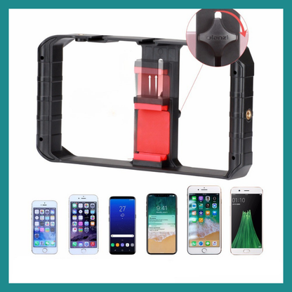 Plate‑Forme Vidéo pour Smartphone à Double Poignée – Pour des vidéos stables et pro