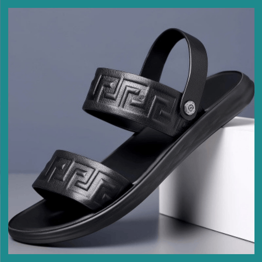 WAERTA-Sandale ya plage ya cuir ya mibali été occasionnel chaussures confortables glissantes