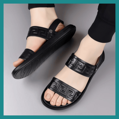 WAERTA-Sandale ya plage ya cuir ya mibali été occasionnel chaussures confortables glissantes