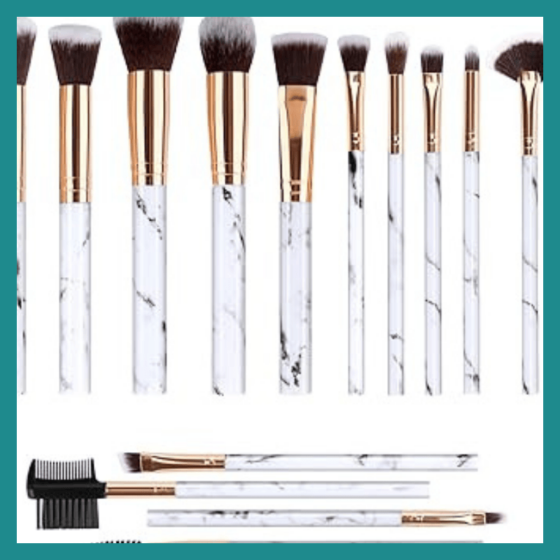 BESTOPE PRO Rose Gold Maquillage Brosses, 16pcs Kit ya maquillage ya maquillage professionnel, Ensemble ya brosse ya maquillage na ba brosses ya maquillage ya miso (Rose)