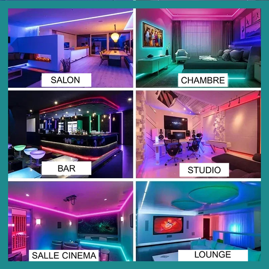 Bande Lumineuse LED RGB 5050 – Ambiance Immersive pour TV, PC et Salle de Jeu