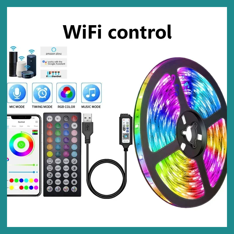 Bande Lumineuse LED RGB 5050 – Ambiance Immersive pour TV, PC et Salle de Jeu