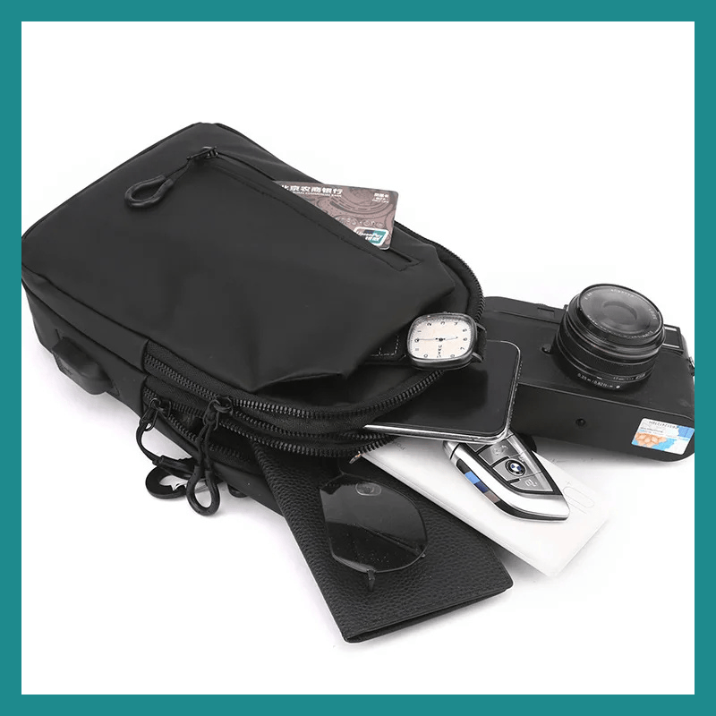 Sac Bandoulière Homme USB - Le compagnon high-tech qui allie style et praticité