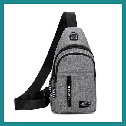 Sac Bandoulière Homme USB - Le compagnon high-tech qui allie style et praticité