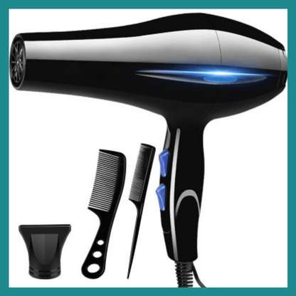 Seche-cheveux ionique professionnel, Chauffage rapide, Chaud et froid, Ajustement, Souffle ya mopepe, Collection ya mopepe, Injuste, 2200W 